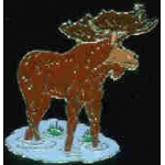 MOOSE IN WATER PIN