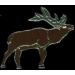 ELK CARIBOU STANDING PIN