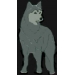 WOLF PIN GRAY WOLF STANDING PIN