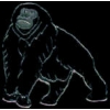 GORILLA STANDING ZOO SERIES PIN