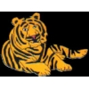 TIGER LAYING DOWN ZOO SERIES PIN