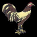 ROOSTER PIN BROWN COCKEREL PIN