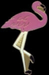 PINK FLAMINGO PIN TALL VERSION