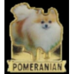 POMERANIAN PIN PHOTO STYLE DOG PIN