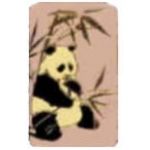 PANDA PIN LAVENDER SQUARE PANDA PIN