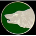 WOLF PIN HEAD ROUND HAT LAPEL PINS