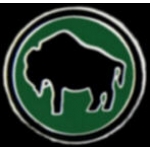 BUFFALO BISON PIN ROUND