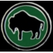 BUFFALO BISON PIN ROUND