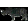 RHINOCEROS PINS BLACK RHINO LARGE PIN