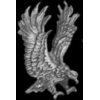 EAGLE OUT SWEPT WINGS LARGE CAST PIN