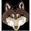 WOLF PIN WOLF FACE PIN