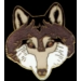 WOLF PIN WOLF FACE PIN