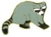 RACCOON PIN GRAY PIN