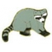 RACCOON PIN GRAY PIN