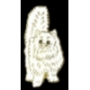 CAT PIN WHITE WITH TAIL UP CAT PIN CAT PIN WHITE WITH TAIL UP CAT PIN
