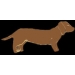 DACHSHUND PIN BROWN DOG PIN