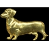 DACHSHUND PIN GOLD CAST DOG PIN