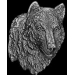 WOLF PIN CAST WOLF HEAD HAT LAPEL PINS