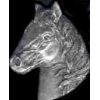 HORSE HEAD CAST PIN