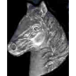 HORSE HEAD CAST PIN