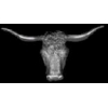 COW STEER LONGHORN PIN SKULL CAST PIN