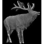 ELK PIN CAST STANDING ELK PIN