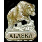 ALASKA PIN BEAR HAT LAPEL PINS