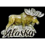 ALASKA PIN MOOSE HAT LAPEL PINS