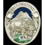 YELLOWSTONE BUFFALO PEWTER PIN