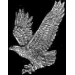 EAGLE PIN WITH WINGS OUT CAST EAGLE PIN