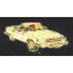 MERCEDES BENZ PIN YELLOW CONVERTIBLE PIN