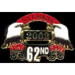 STURGIS 2002 DBL EAGLE MOTORCYCLE 62ND YR PIN
