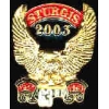 STURGIS 2003 GOLD EAGLE MOTORCYCLE 63RD YR PIN