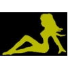 MUDFLAP FEMALE NUDE WOMEN FACING LEFT PIN