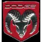 DODGE RAM HEAD LOGO RED PIN