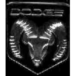 DODGE RAM HEAD LOGO BLACK PIN