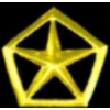 CHRYSLER STAR GOLD CUTOUT PIN