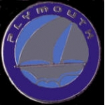 PLYMOUTH PIN LOGO SHIP PLYMOUTH PIN