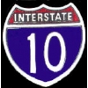 INTERSTATE 10 SIGN PIN