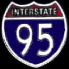 INTERSTATE 95 SIGN PIN