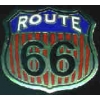 ROUTE 66 RED WHITE BLUE SIGN RT 66 PIN