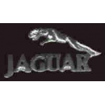 JAGUAR CAR CUTOUT SILVER LOGO PIN