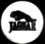 JAGUAR CAR LOGO WHITE ROUND PIN