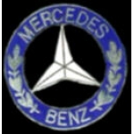 MERCEDES BENZ PIN CUTOUT SCRIPT CAR PIN