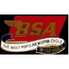 BSA MOTORCYCLE WORLDS MOST POPULAR BIKE PIN