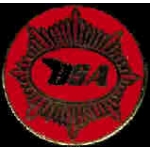 BSA MOTORCYCLE RED ROUND LOGO PIN