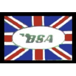 BSA MOTORCYCLE BRITSH FLAG PIN