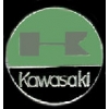 KAWASAKI PIN MOTORCYCLE ROUND GREEN KAWASAKI PIN