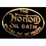 NORTON MOTORCYCLE OIL BATH OVAL PIN