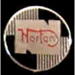 NORTON MOTORCYCLE SILVER ROUND PIN